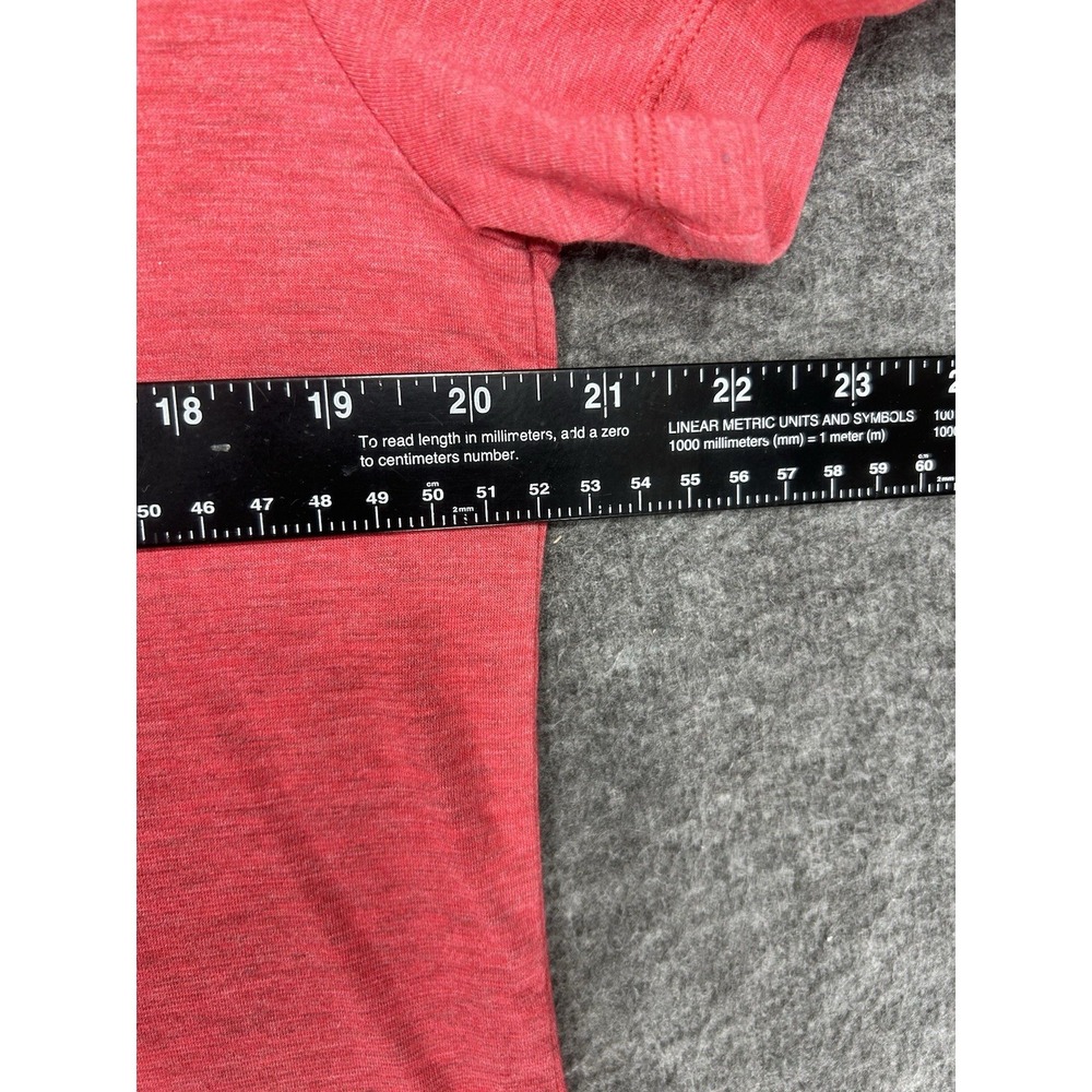 Lululemon Evolution Polo Shirt Mens M Heather red Golf Short sleeve - Picture 8 of 10